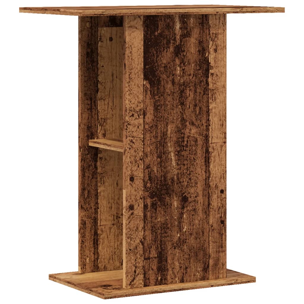 Soporte para acuario madera ingeniería envejecida 36x75x72,5 cm