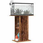Soporte para acuario madera ingeniería envejecida 36x75x72,5 cm