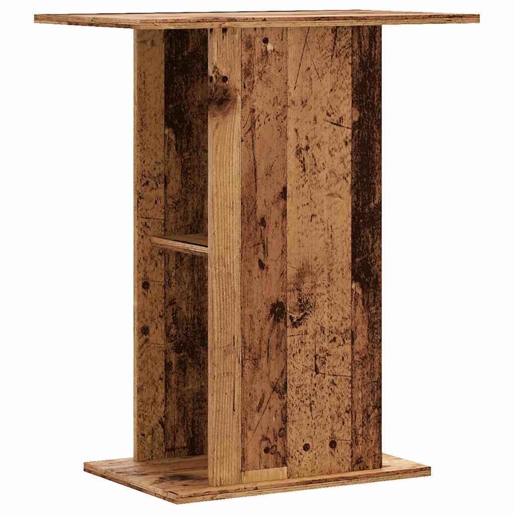 Soporte para acuario madera ingeniería envejecida 36x75x72,5 cm