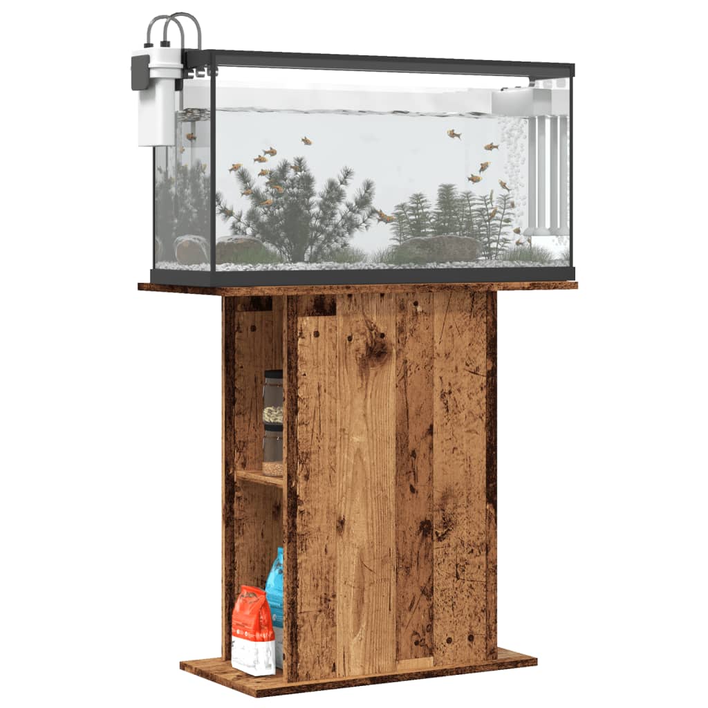 Soporte para acuario de madera vieja 36x75x72,5 cm Madera de ingeniería