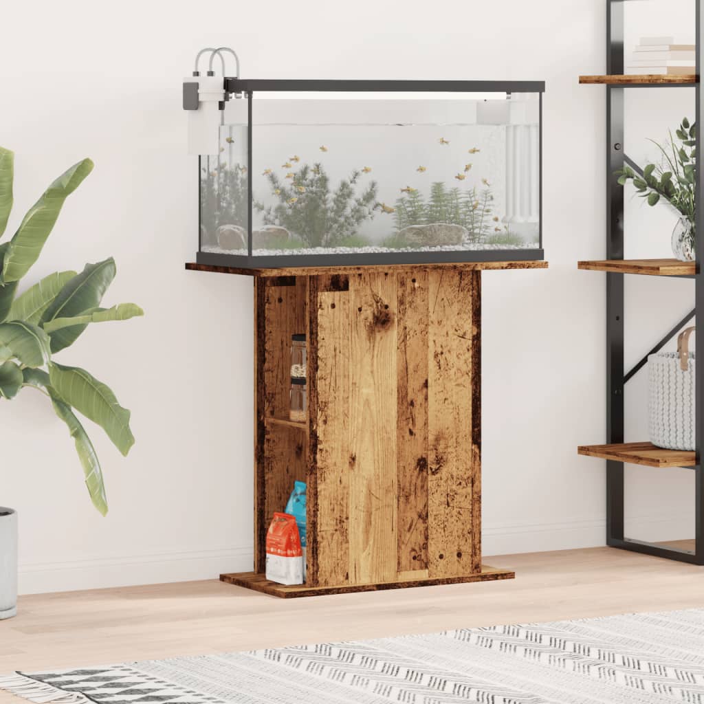 Soporte para acuario de madera vieja 36x75x72,5 cm Madera de ingeniería