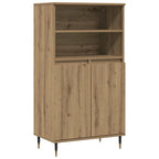Aparador alto madera ingeniería roble artisian 60x36x110 cm