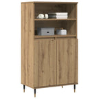 Aparador alto madera ingeniería roble artisian 60x36x110 cm