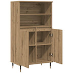 Aparador alto madera ingeniería roble artisian 60x36x110 cm