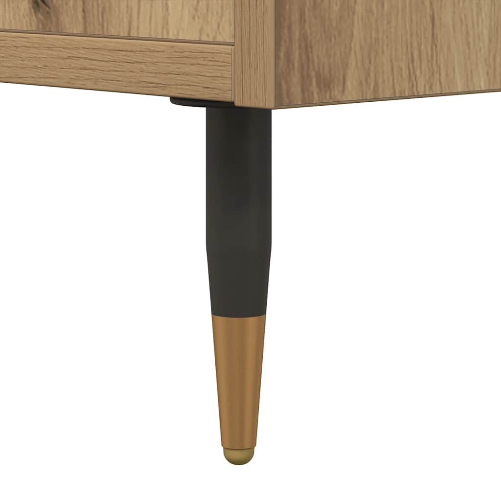 Aparador alto madera ingeniería roble artisian 60x36x110 cm
