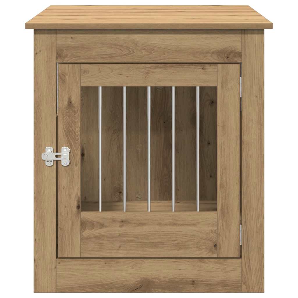 Jaula para perros mueble madera contrachapada roble artesanal