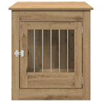 Jaula para perros mueble madera contrachapada roble artesanal