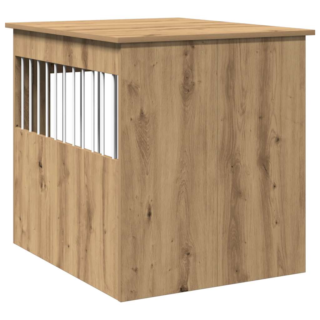 Jaula para perros mueble madera contrachapada roble artesanal