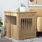 Jaula para perros mueble madera contrachapada roble artesanal