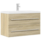 Armario lavabo madera contrachapada roble Sonoma 90x38,5x45 cm