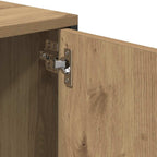 Mueble TV cajón madera ingeniería roble artesanal 200x25x44 cm