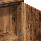 Armario lavabo baño madera ingeniería envejecida 80x30x60 cm