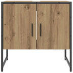 Mueble de lavabo de baño madera roble artisan 60x33x60 cm
