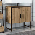 Mueble de lavabo de baño madera roble artisan 60x33x60 cm