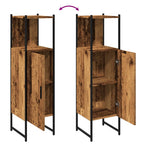 Armario de baño madera de ingeniería envejecida 33x33x120,5 cm