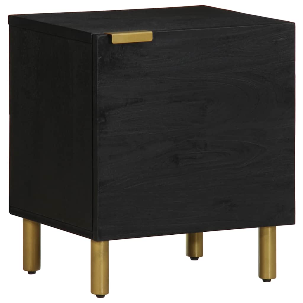 Mesita de noche de madera maciza de mango 40x35x55 cm
