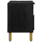Mueble de TV madera de ingeniería negro 100x33x46 cm