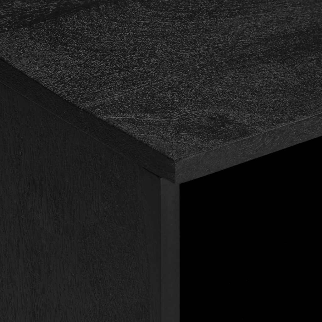 Mueble de TV madera de ingeniería negro 100x33x46 cm