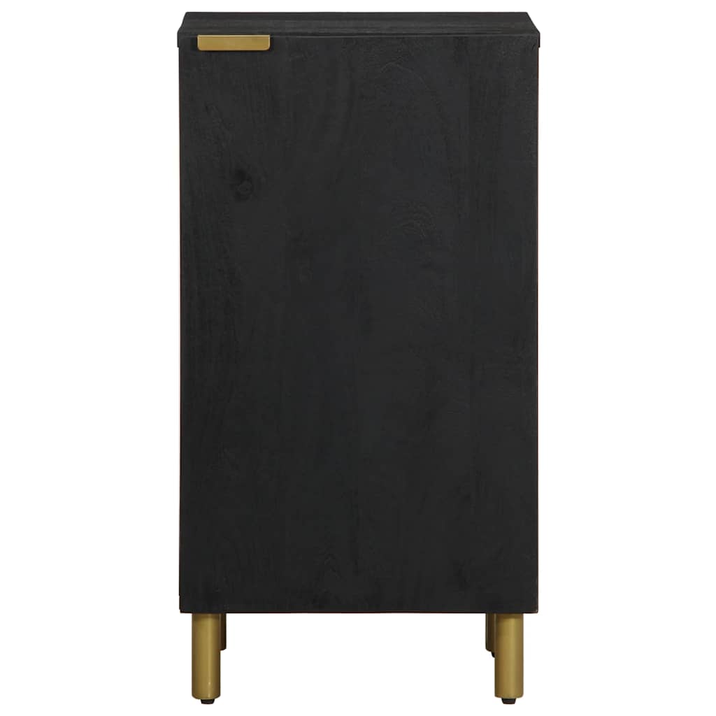 Aparador de madera de ingeniería negro 40x33x75 cm