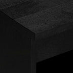 Aparador de madera de ingeniería negro 60x33x75 cm