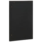 Espejo de baño madera de ingeniería y latón negro 50x70x2,5 cm