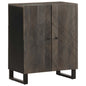 Black sideboard 60x33x75 cm solid mango wood