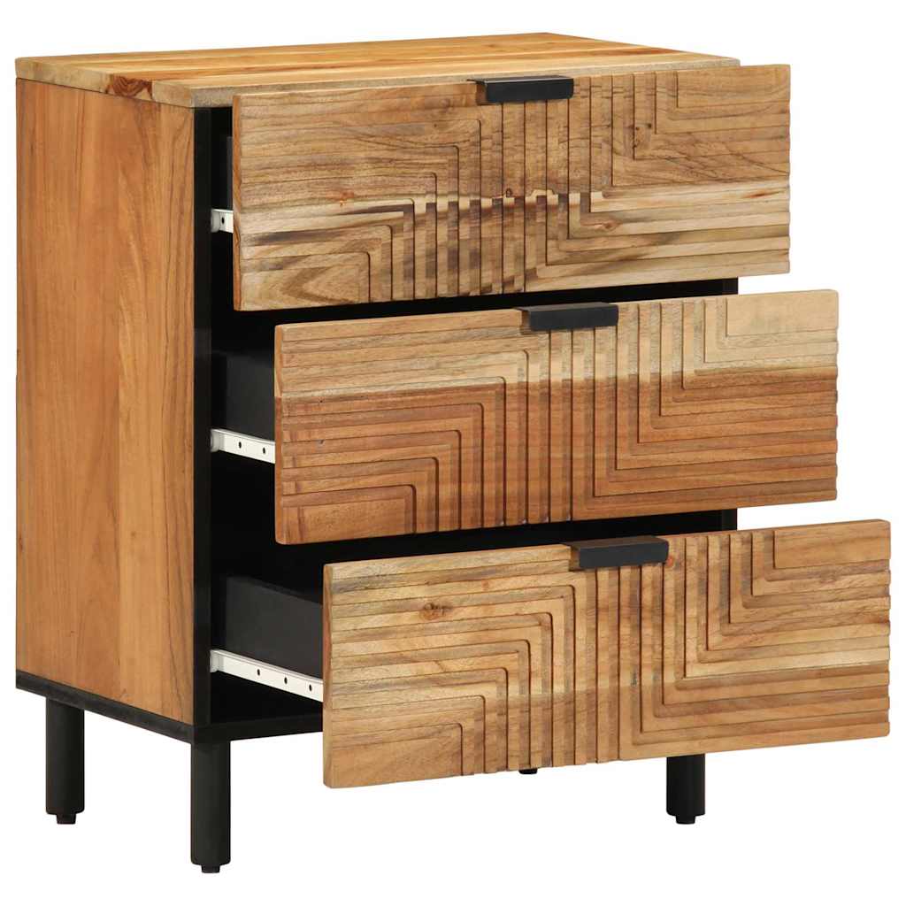 Mueble cama Marrón 50 x 33 x 62 cm Madera de Acacia Sólida