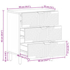 Mueble cama Marrón 50 x 33 x 62 cm Madera de Acacia Sólida