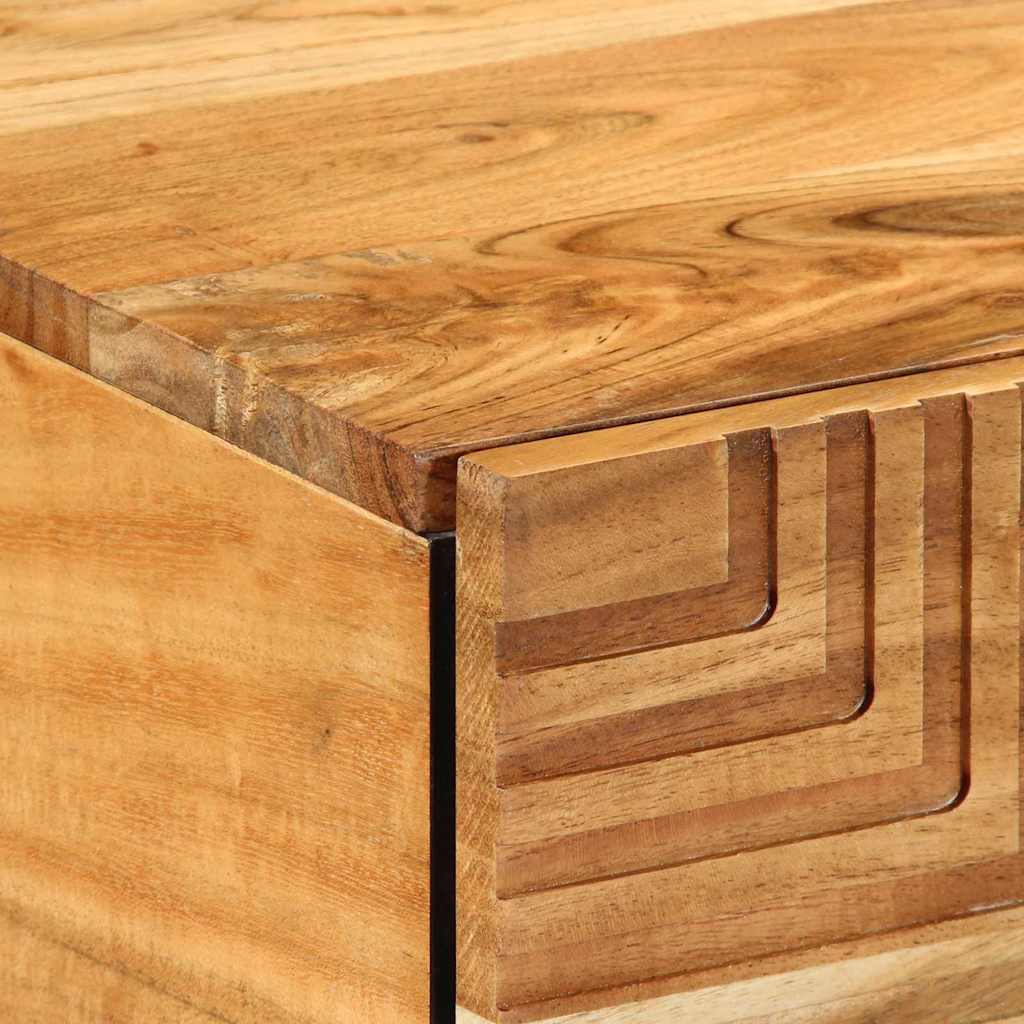 Mesa de centro Marrón 100 x 54 x 40 cm Madera de Acacia Sólida