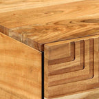 Mesa de centro Marrón 100 x 54 x 40 cm Madera de Acacia Sólida