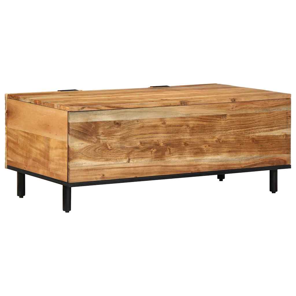Mesa de centro Marrón 100 x 54 x 40 cm Madera de Acacia Sólida