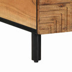 Mesa de centro Marrón 80 x 54 x 40 cm Madera de Acacia Sólida