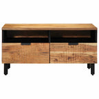 Mesa de centro Marrón 80 x 54 x 40 cm Madera de Acacia Sólida