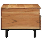 Mesa de centro Marrón 80 x 54 x 40 cm Madera de Acacia Sólida