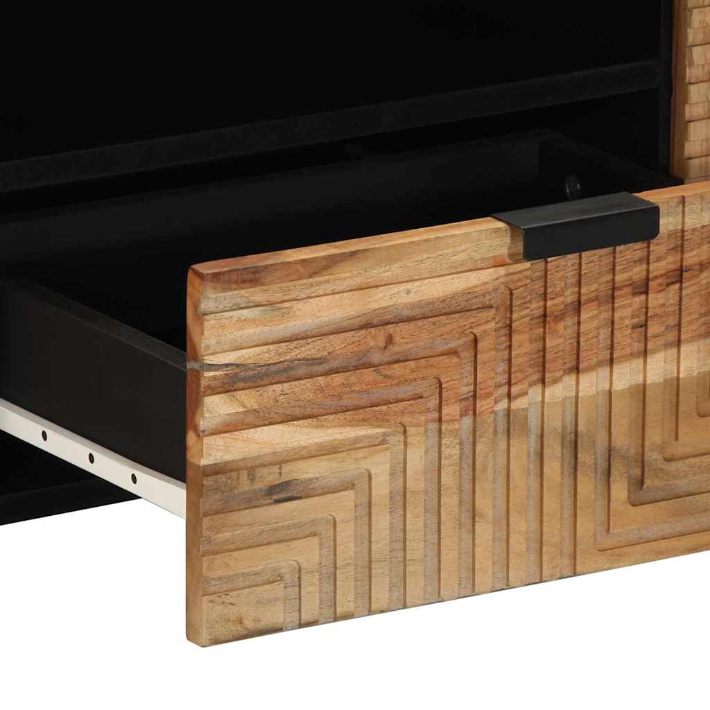 Mueble de TV Marrón 105 x 33,5 x 46 cm Madera de mango maciza