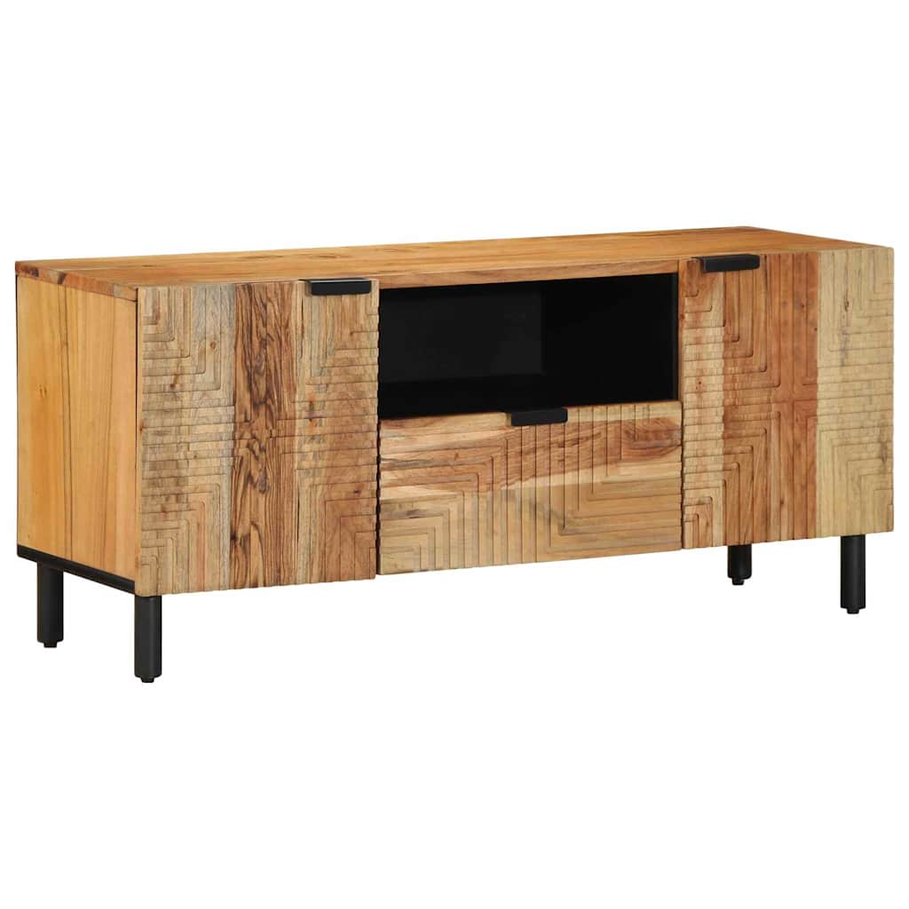 Mueble de TV Marrón 105 x 33,5 x 46 cm Madera de mango maciza