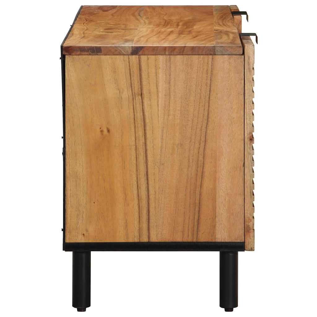 Mueble de TV Marrón 105 x 33,5 x 46 cm Madera de mango maciza