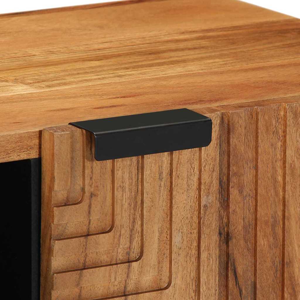 Mueble de TV Marrón 80 x 33 x 46 cm Madera de mango maciza