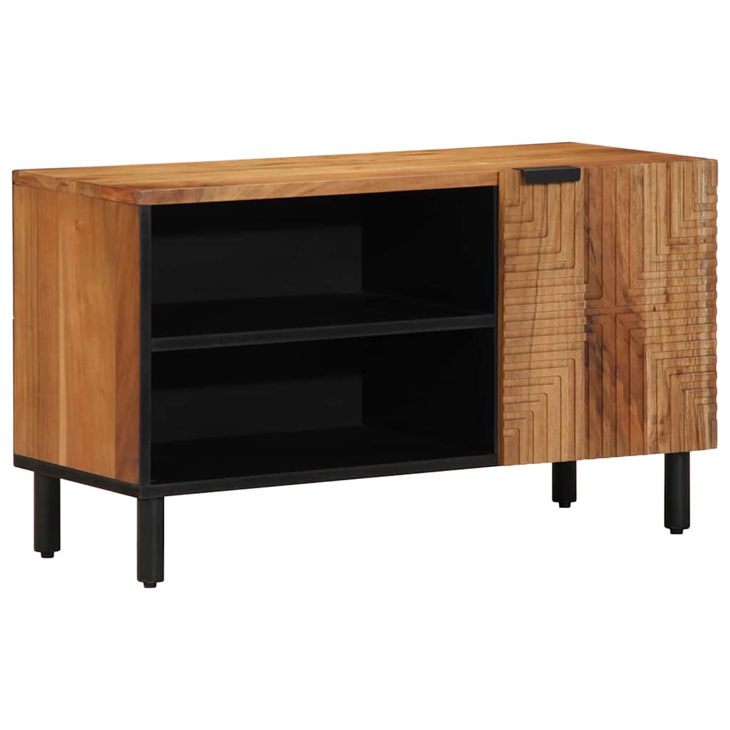Mueble de TV Marrón 80 x 33 x 46 cm Madera de mango maciza