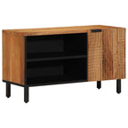 Mueble de TV Marrón 80 x 33 x 46 cm Madera de mango maciza