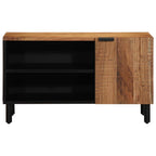 Mueble de TV Marrón 80 x 33 x 46 cm Madera de mango maciza