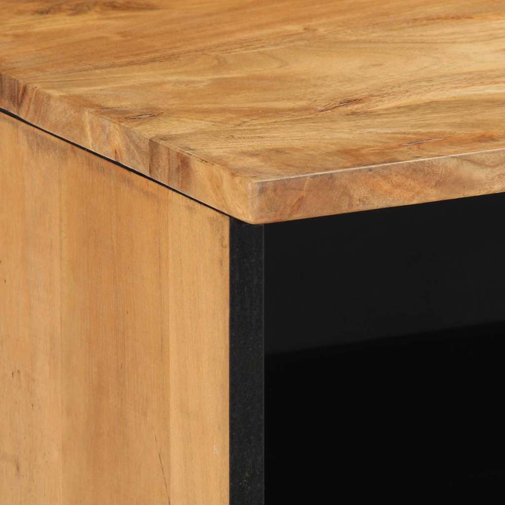 Mueble de TV Marrón 100 x 33 x 46 cm Madera de mango maciza