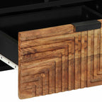 Mueble de TV Marrón 100 x 33 x 46 cm Madera de mango maciza
