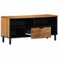 Mueble de TV Marrón 100 x 33 x 46 cm Madera de mango maciza