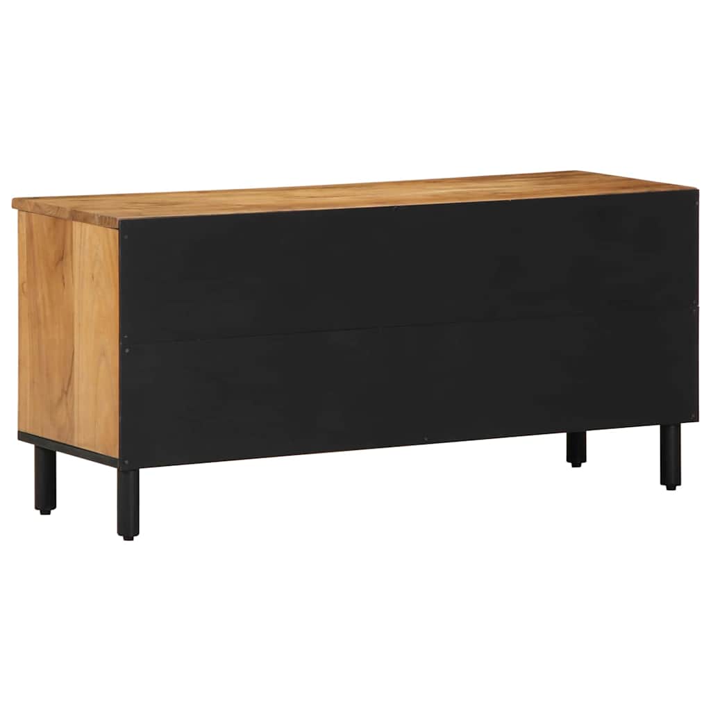 Mueble de TV Marrón 100 x 33 x 46 cm Madera de mango maciza