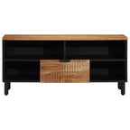 Mueble de TV Marrón 100 x 33 x 46 cm Madera de mango maciza