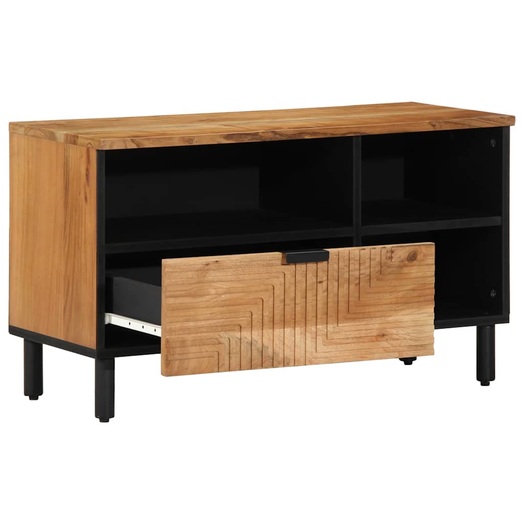 Mueble de TV Marrón 80 x 33,5 x 46 cm Madera de mango maciza