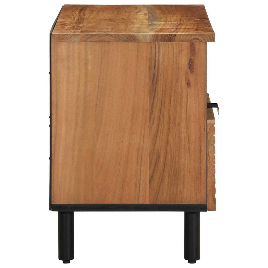 Mueble de TV Marrón 80 x 33,5 x 46 cm Madera de mango maciza