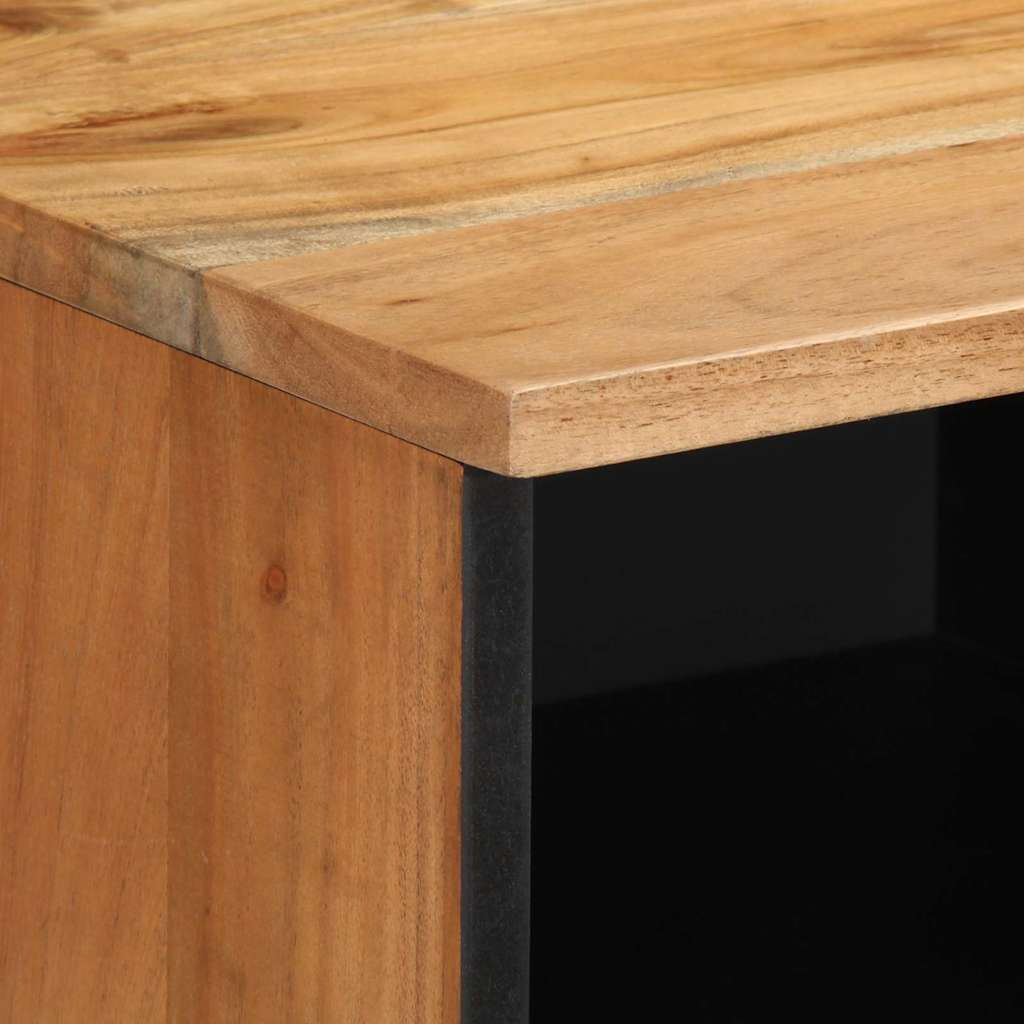 Mueble de TV Marrón 100 x 33,5 x 46 cm Madera de mango maciza