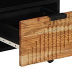 Mueble de TV Marrón 100 x 33,5 x 46 cm Madera de mango maciza
